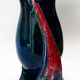 Vase Vallauris forme libre moderniste 1950-60 Bleu rouge