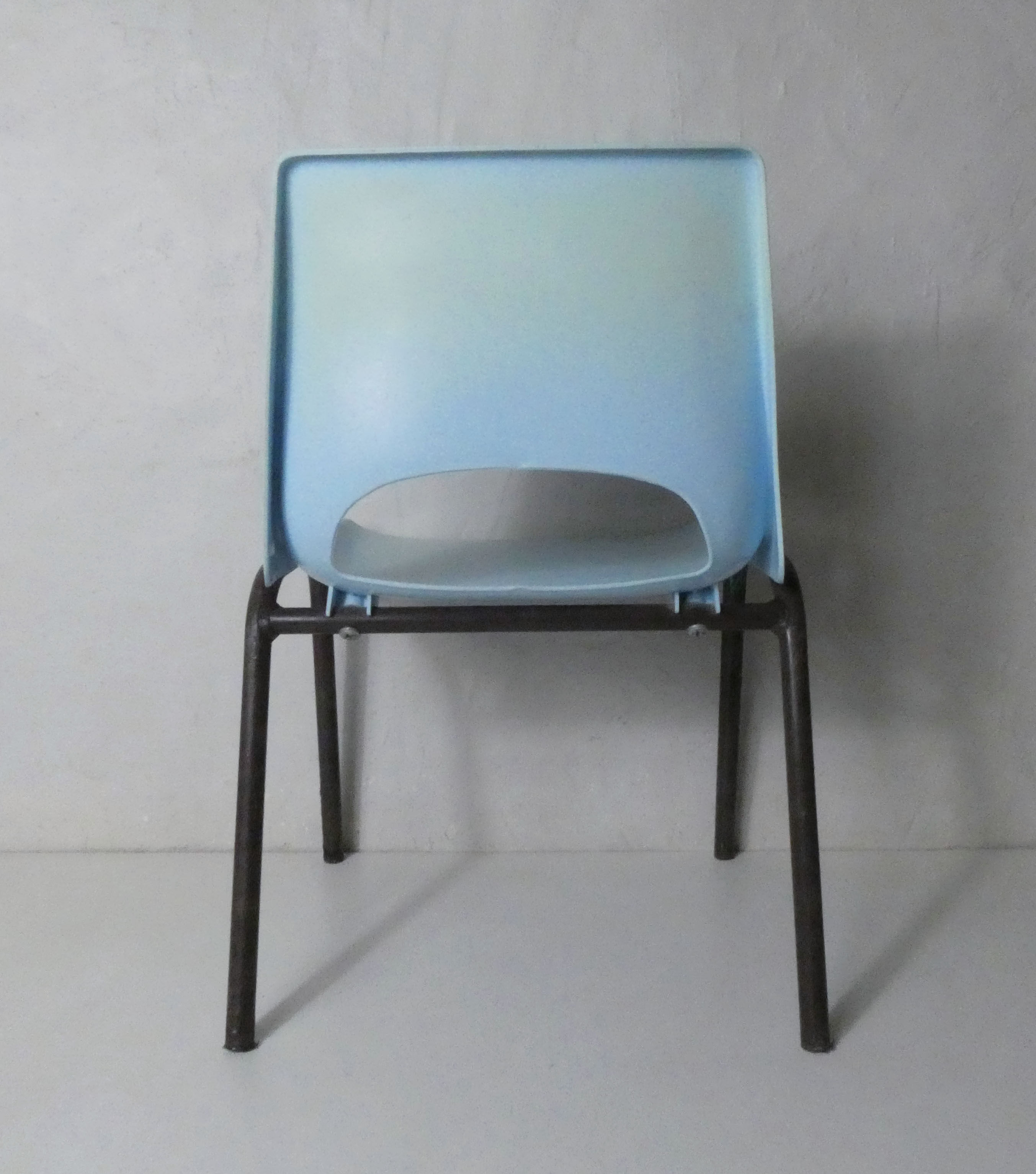 Light blue plastic children's chair