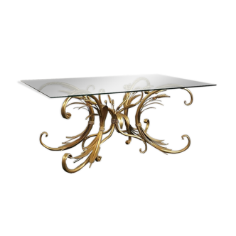 Golden coffee table "wheat cob", 1970