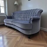 Vintage blue sofa / couch / settee
