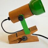 Spot adjustable wall light on clamp 70s