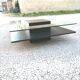Table. Low square. Oak. And tempered glass. Koza.           Desing.   Angel.   Cerda