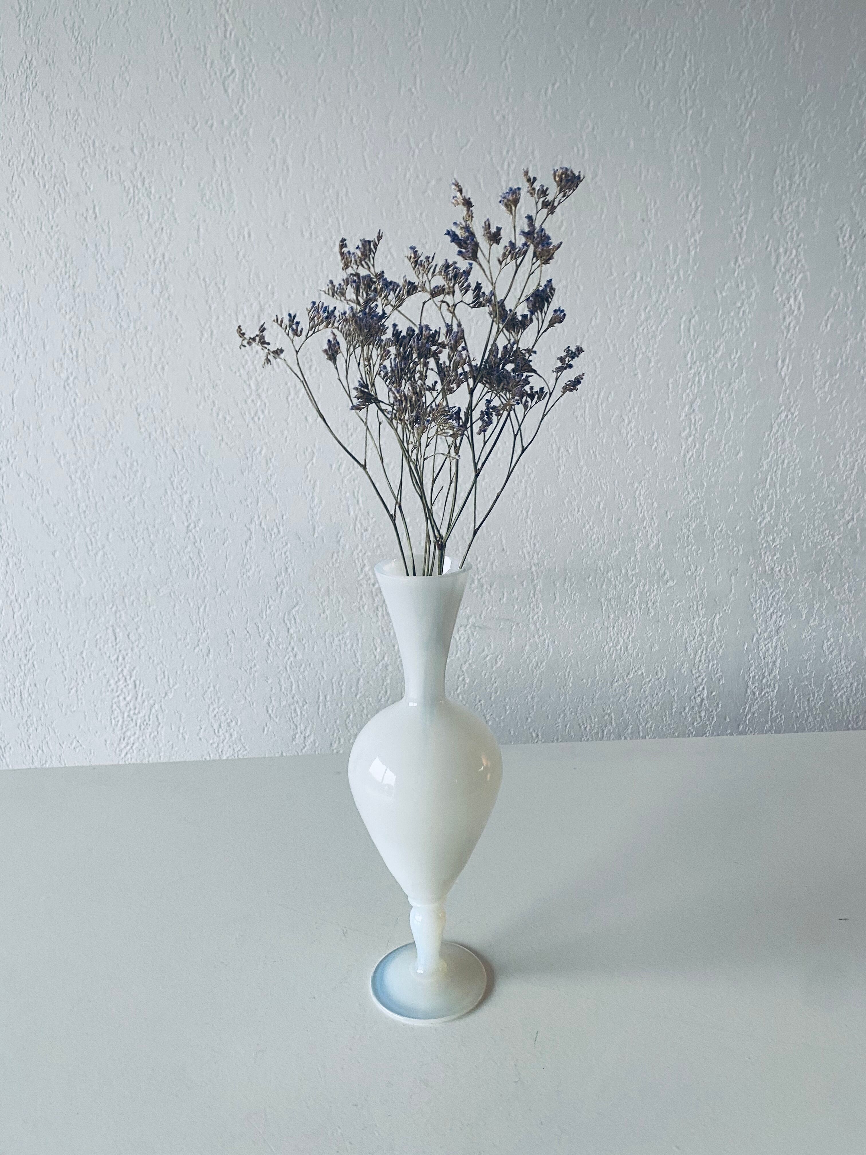 Antique vase in white opaline