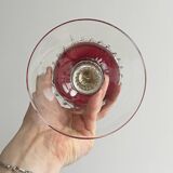 Translucent glass vase on a stand