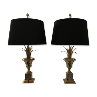 Pair of lamps Palm Belgium 70 years