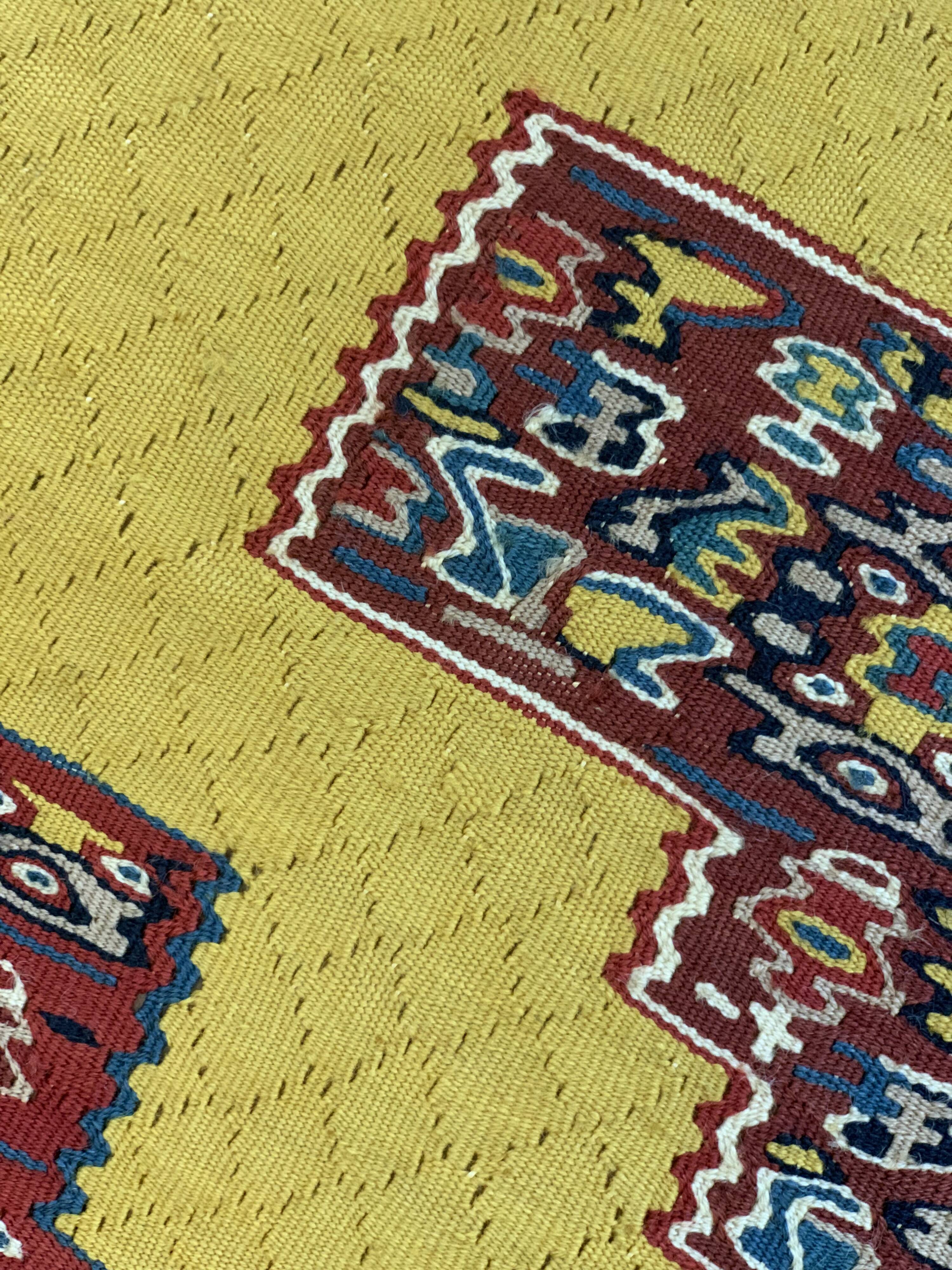 Pair Of New Persian Kilims Handwoven Kurdish Senneh Area Rugs- 115x166cm