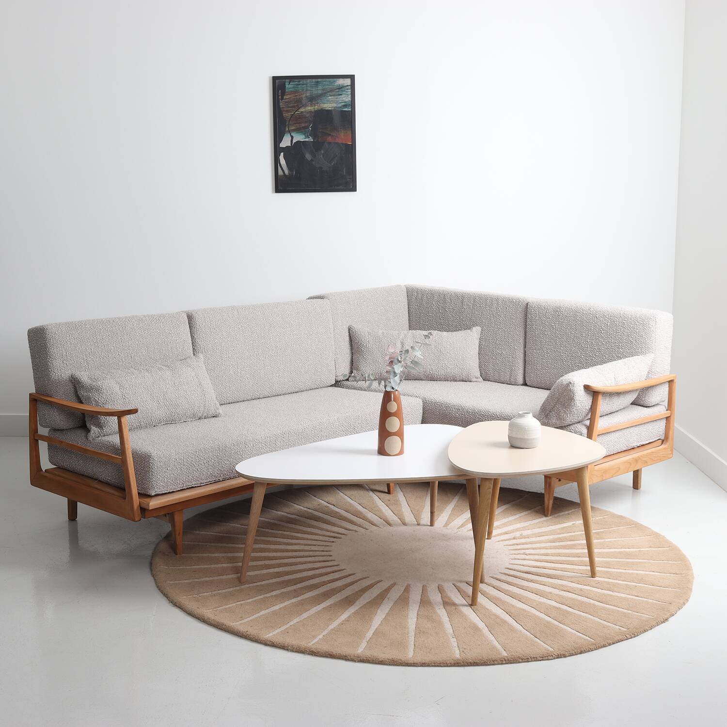 Scandinavian corner sofa