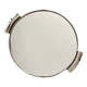 Art Deco top silver metal and mirror