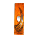 Carved wooden mirror, signed P. Guallino, "le passage", brutalist design from the 80s