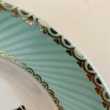 Set of 8 hollow plates vinatge with bird decorations