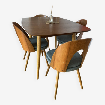 4 chairs by Czech designer Antonin Suman for Tatra Nabytok