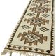 Turkish Handwoven Vintage Herki Kilim 100 cm x 363 cm