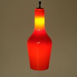 Italian red opaline pendant light - 1960s