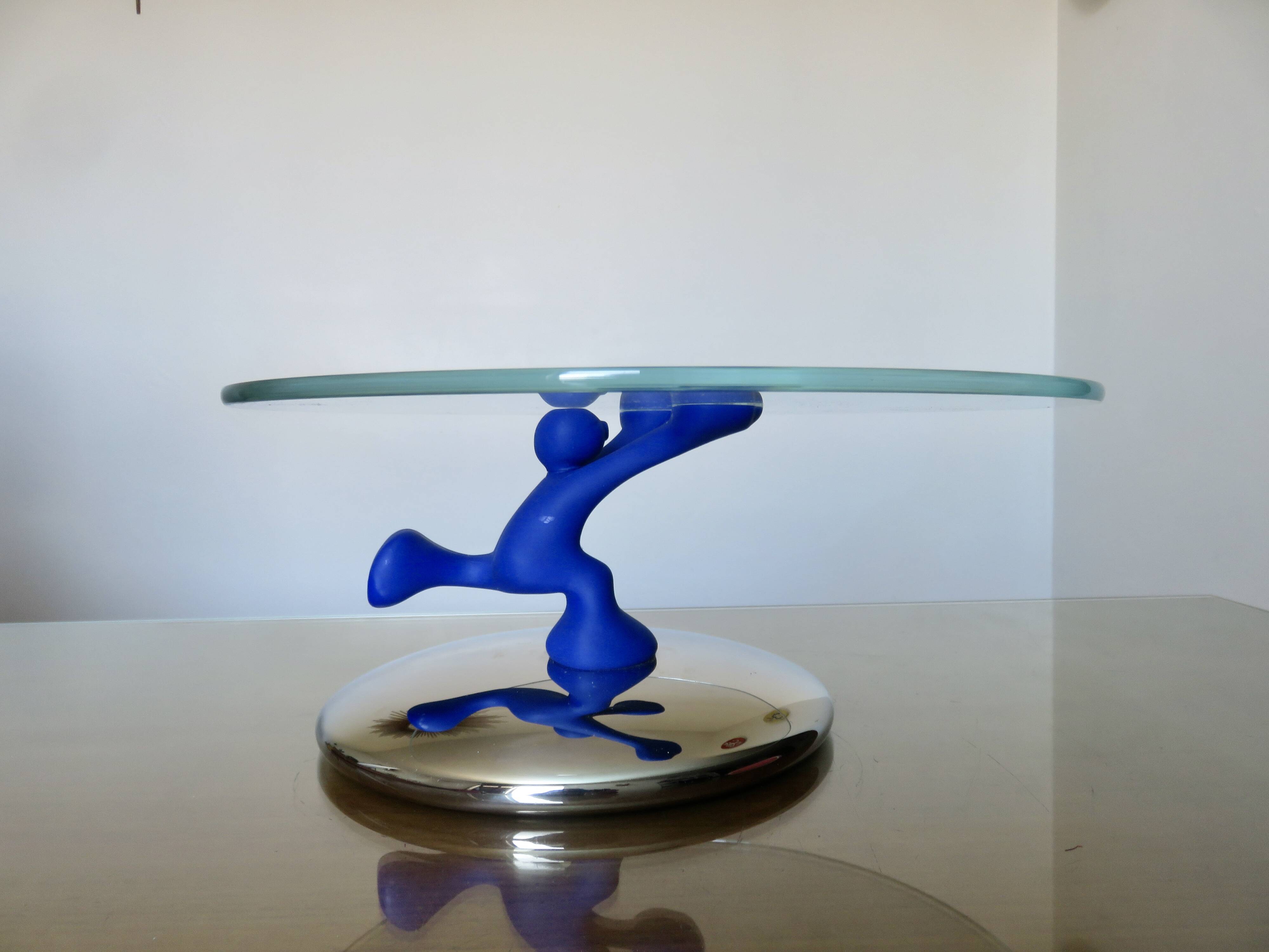Plateau "Bimboveloce" Running Man, Alessi, design by Mattia di Rosa, 1999