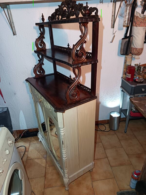 Vaisselier en acajou style Napoléon III, Victorien, fin XIXᵉ – début XXᵉ siècle