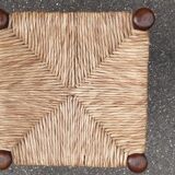 Set of 6 straw stools