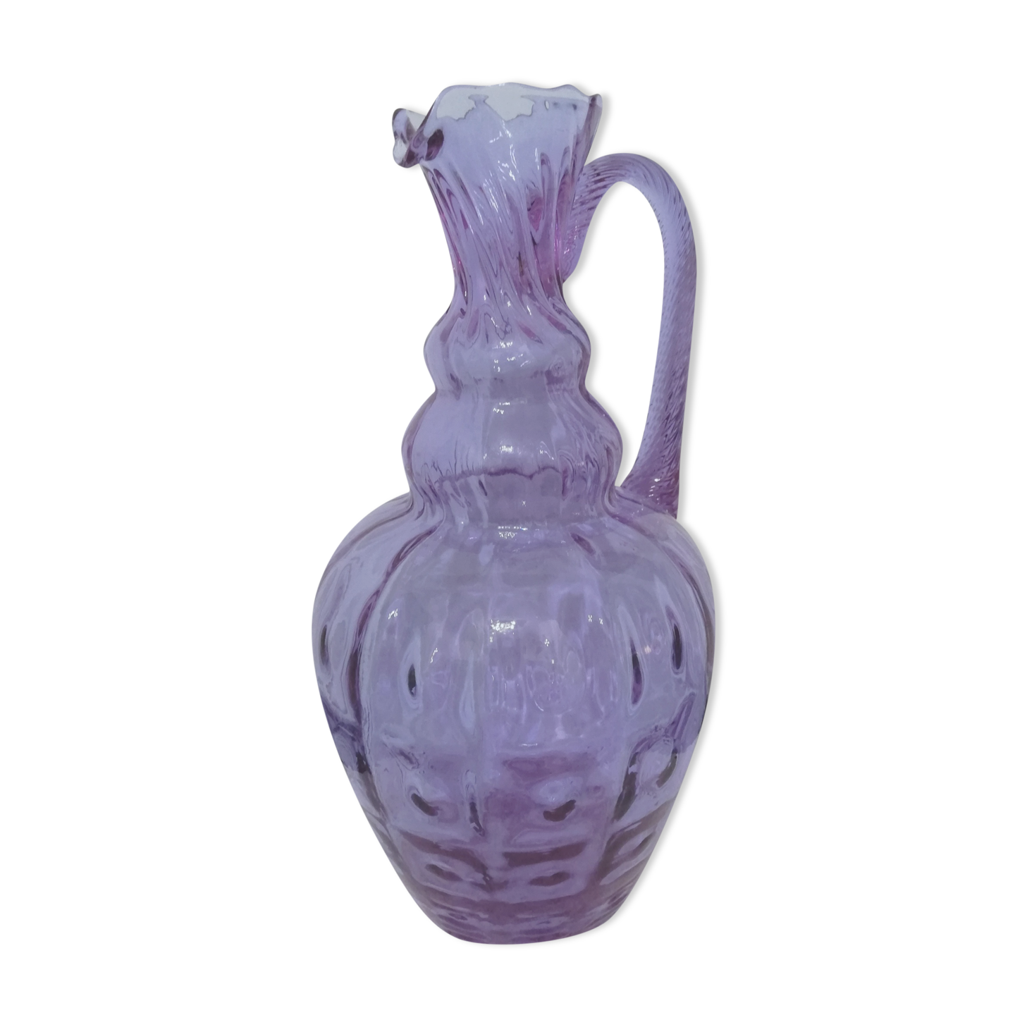 Empoli glass pitcher vase height 31cm