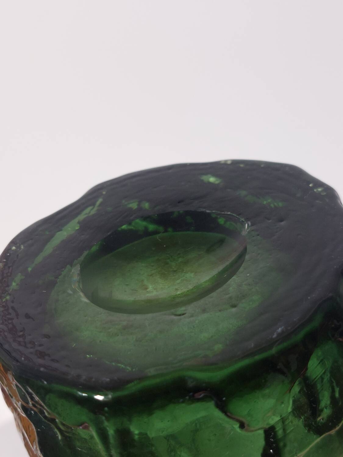 Vintage Mid Century Glass Vase by Augusstson Ruda Glasbruk