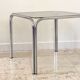 1970s coffee table glass and chrome steel