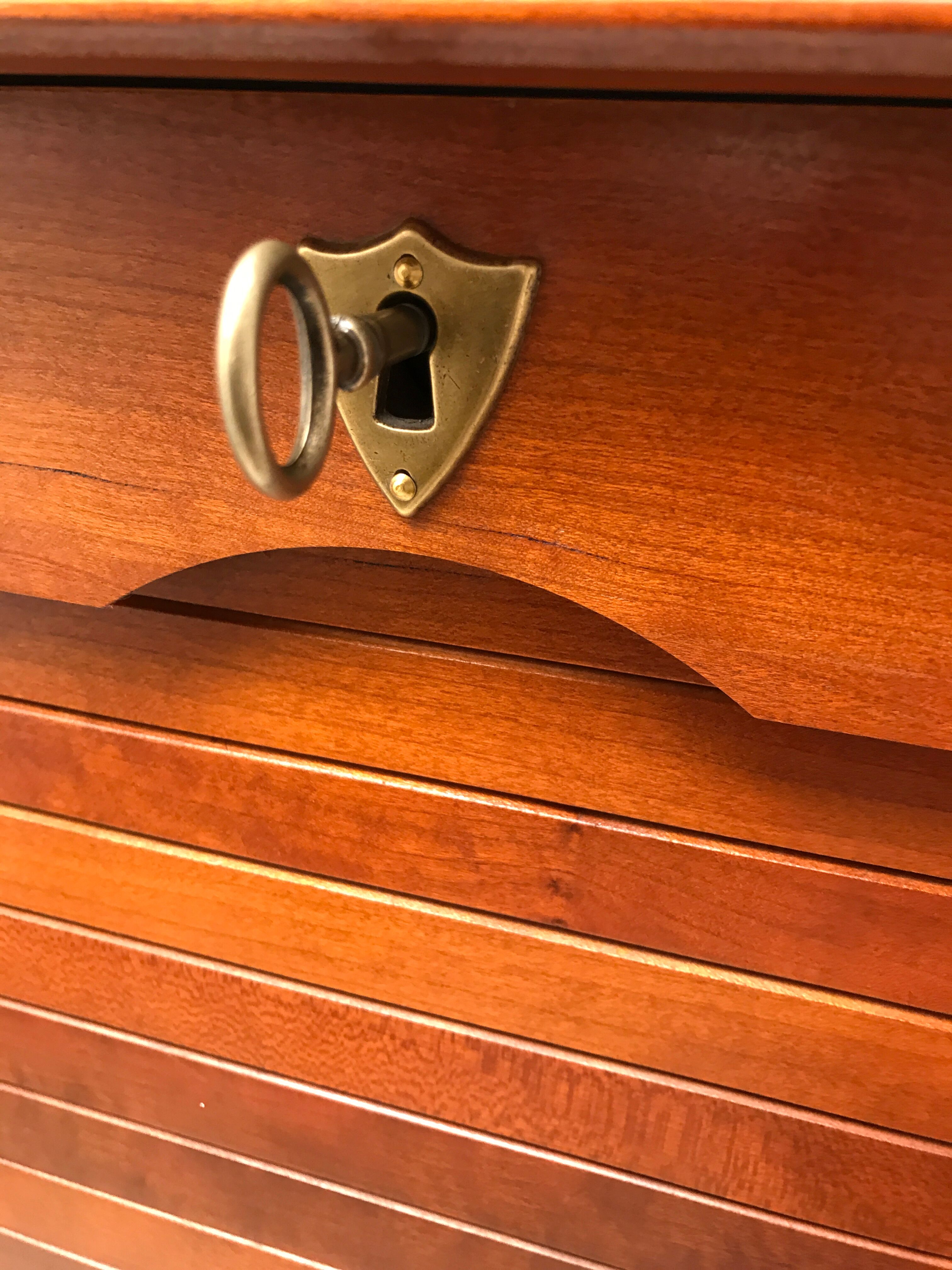 Louis Philippe style curtain binder cabinet