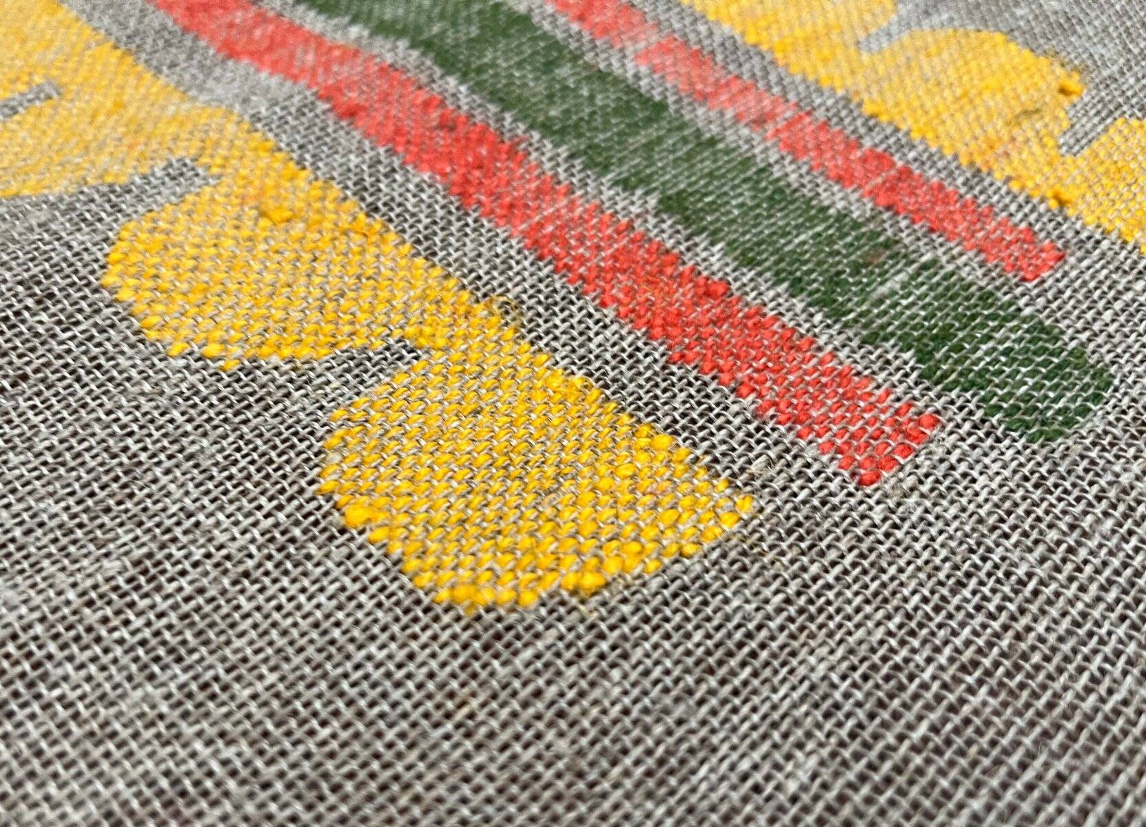Modernist mid-century linen wall tapestry, Finland, 1960s