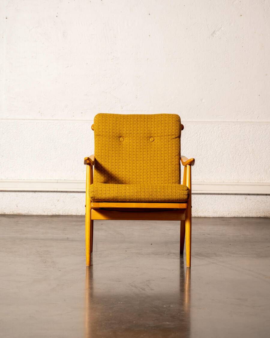 Boomerang armchair, original fabric
