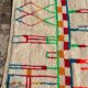 Handmade Berber rug / Azilal rug made in traditional Morocco 1.5/2.5 m