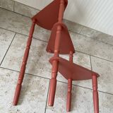 Old plant holder repainted in terracotta