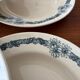 Set of 6 semi-deep plates in ironstone Longchamp model Denise.