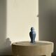 Light blue purple ceramic lamp base H:25cm