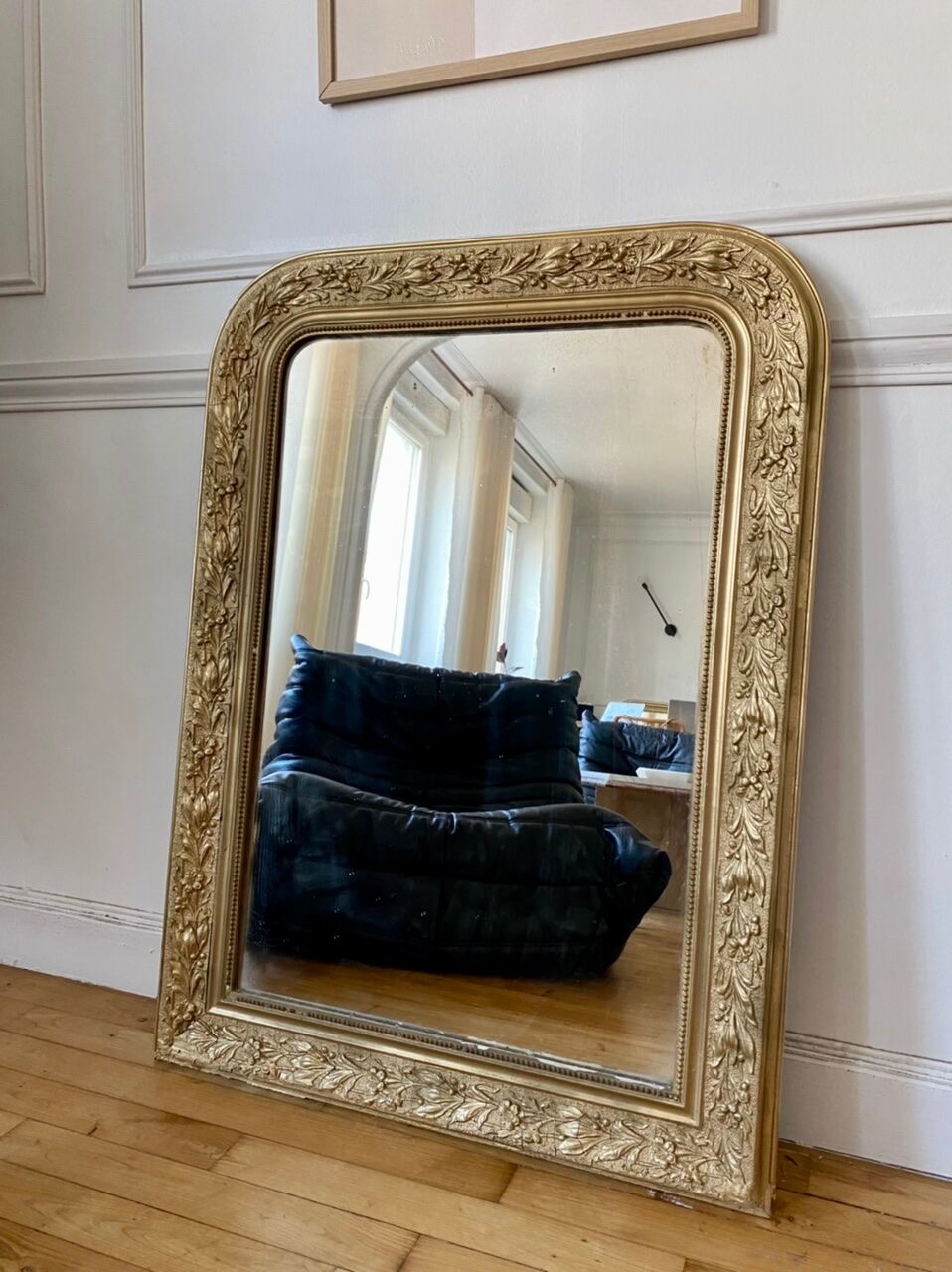 Miroir Louis Philippe doré