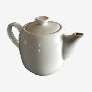 Théière en porcelaine émaillée blanche de Pillivyut  11,5 cm