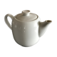 Théière en porcelaine émaillée blanche de Pillivyut  11,5 cm