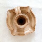 Large handmade Vallauris France ceramic ashtray candle holder