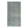 Vintage Handmade Turkish Blue Wool Accent Rug with Floral Design for Home and Office Decor