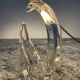 Pair of Saint Louis crystal lamps from the 1950s-60s.