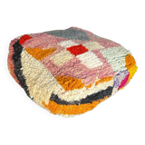 Moroccan wool pouf