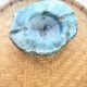 Brutalist ashtray in blue marble