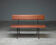 Solid teak bench, Netherlands, 1950s