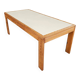 Pine wood dining table / formica top / 1970s
