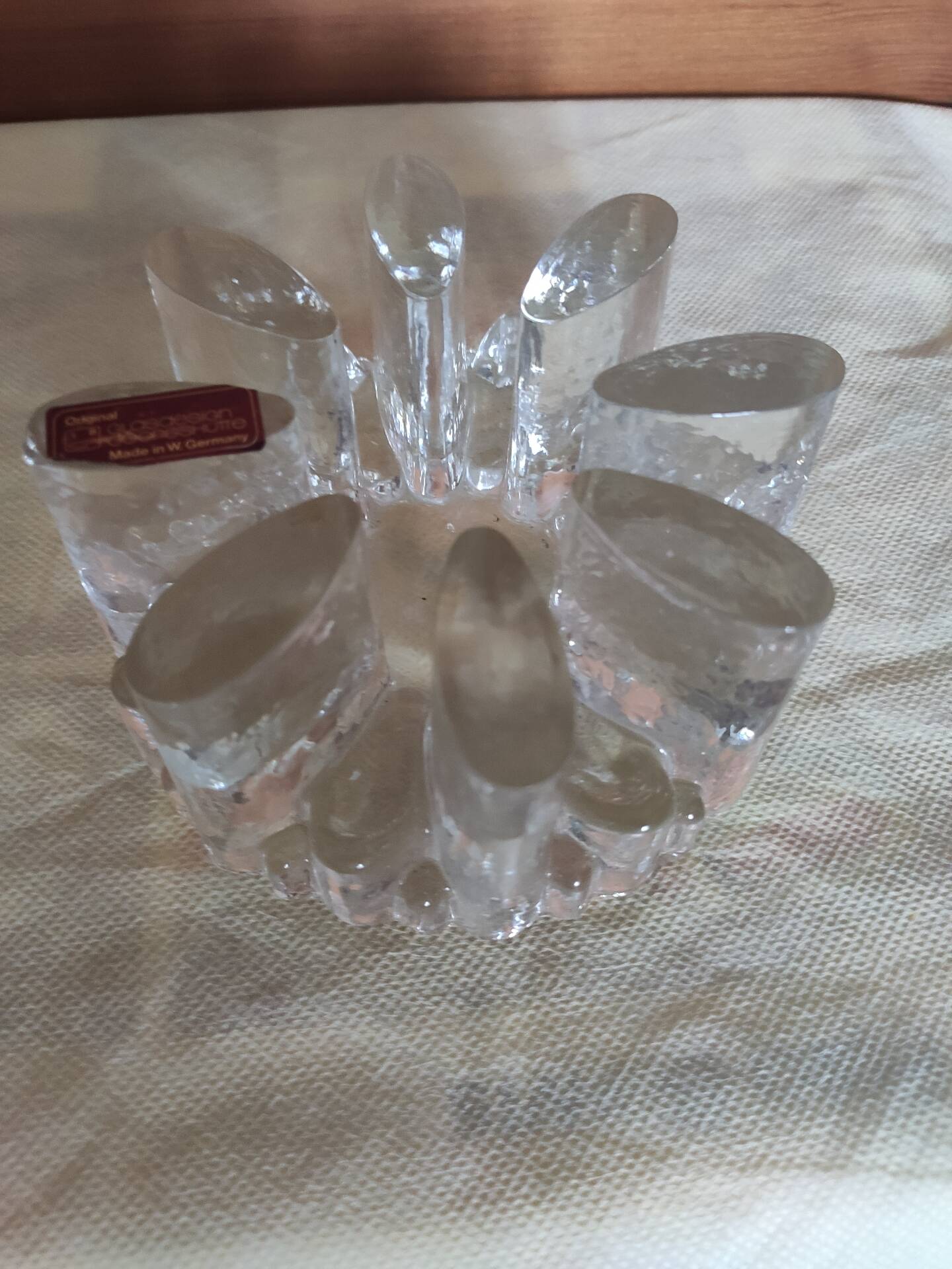 Bougeoir en verre