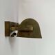 Pair of vintage modernist wall lights, adjustable in brass, France 1940