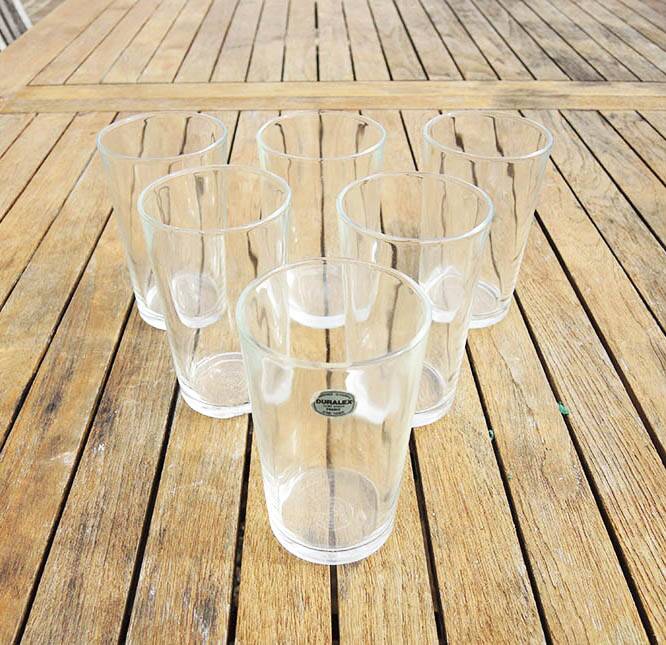 6 Mugs 33 CL Duralex in Transparent Glass Ref 1690