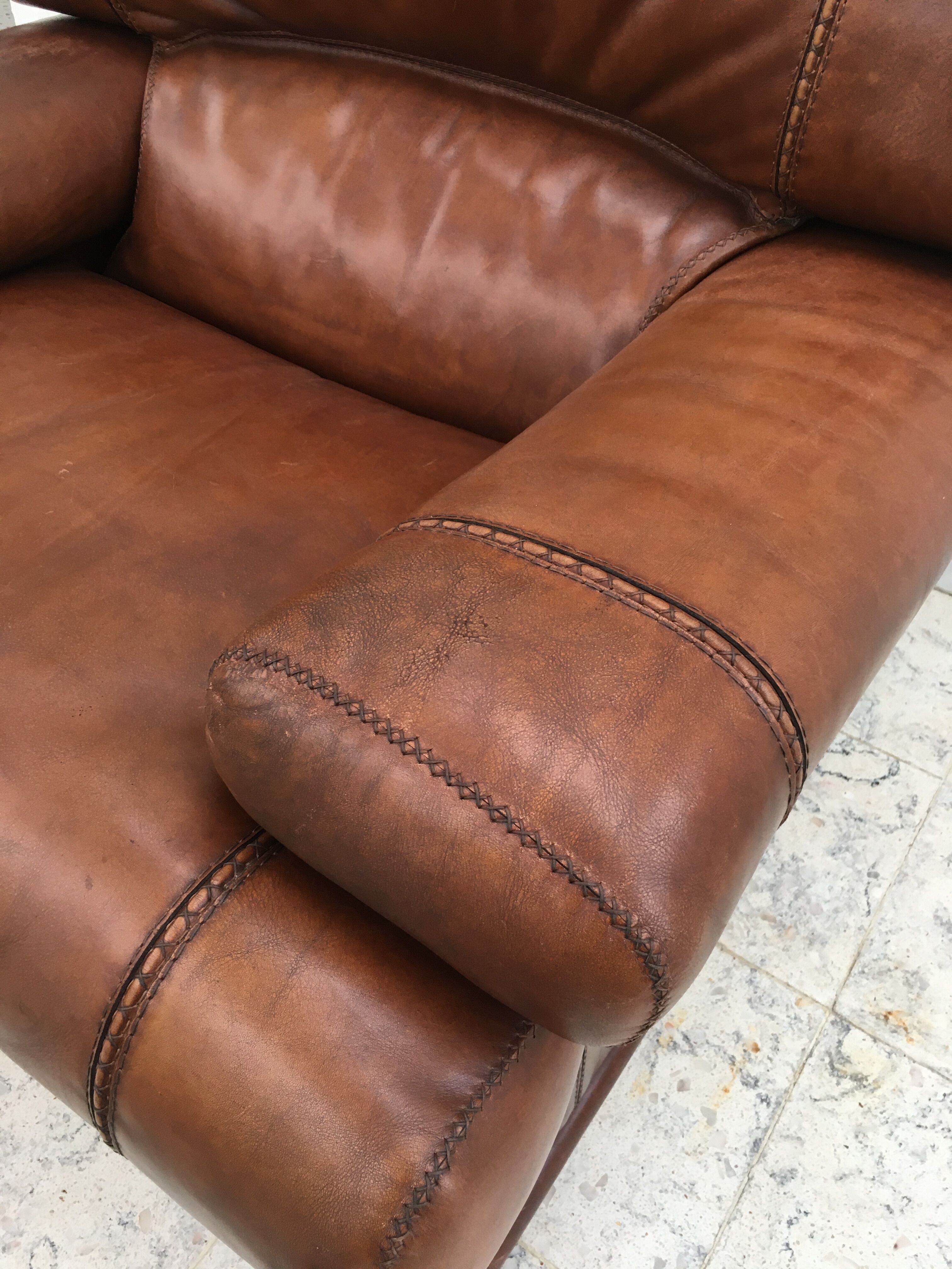 Leather armchair