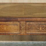 William & Mary antique marquetry drawer desk in Seaweed style.
