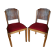 Paire de chaises art déco