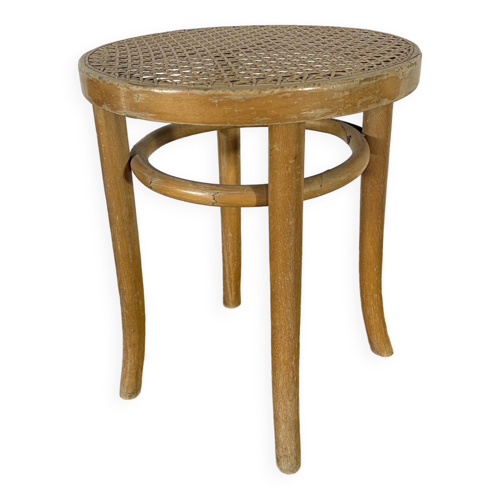 Vintage cane stool