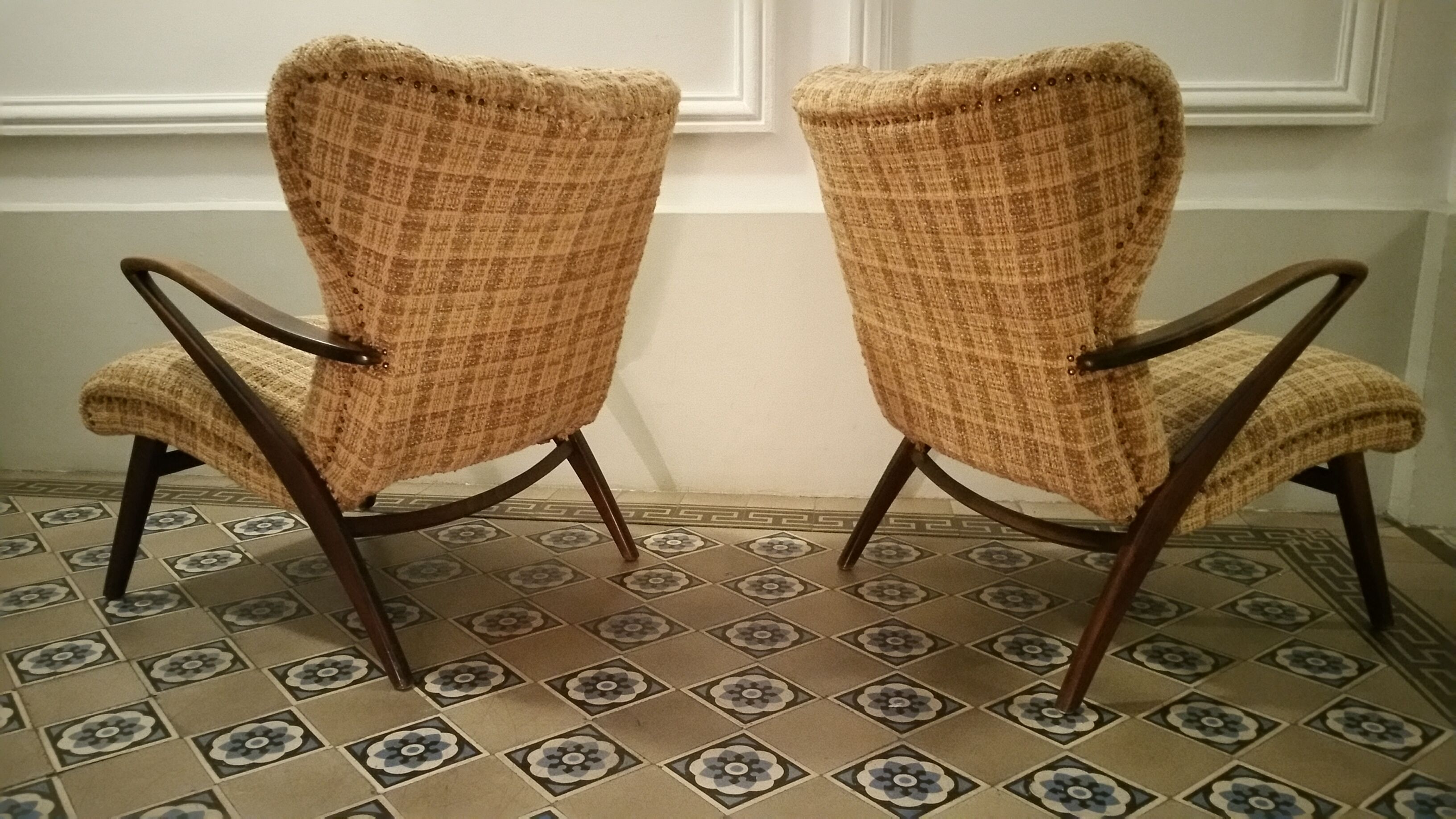 Pair of Chair Zig Zag vintage 50 60 year