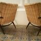 Paire de fauteuil Zig Zag vintage année 50 60