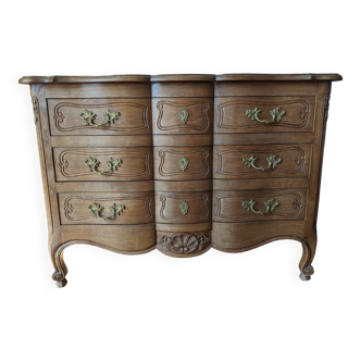 Louis XV style crossbow chest of drawers